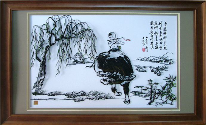 童趣-李爱平设计的铁画作品